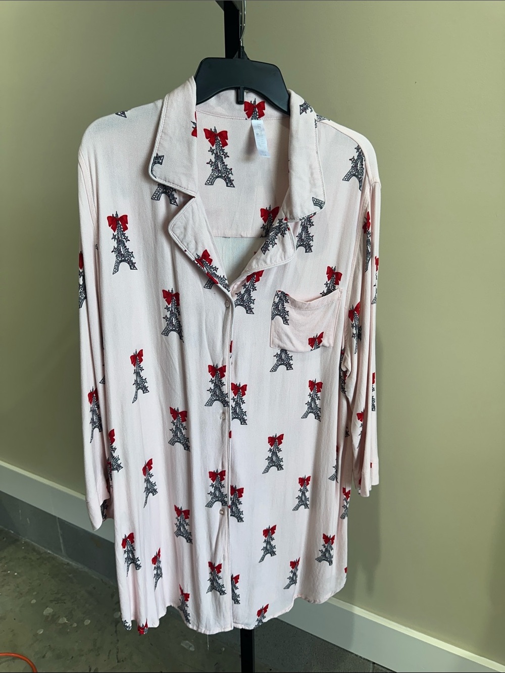 Tranquil & True pink button down night gown women’s size 1x